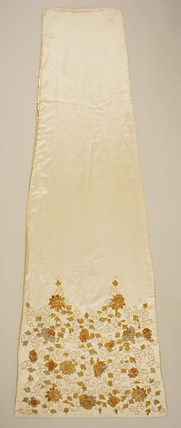 Evening dress, House of Worth (French, 1858–1956), silk, beads, metal thread, French