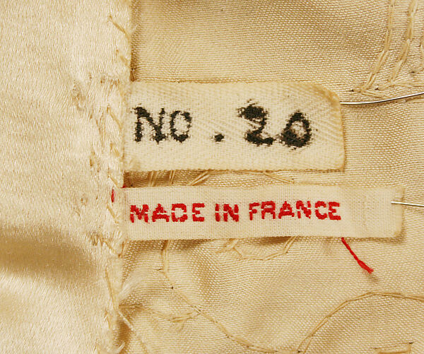 Evening dress, House of Worth (French, 1858–1956), silk, beads, metal thread, French