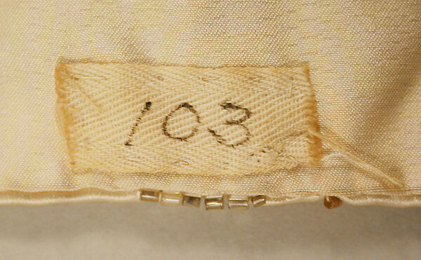 Evening dress, House of Worth (French, 1858–1956), silk, beads, metal thread, French