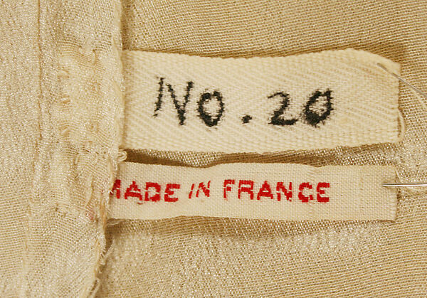 Evening dress, House of Worth (French, 1858–1956), silk, beads, metal thread, French