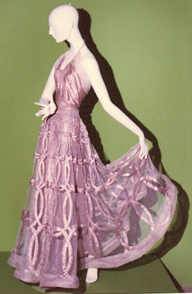 Evening dress, House of Vionnet (French, active 1912–14; 1918–39), metal thread, French
