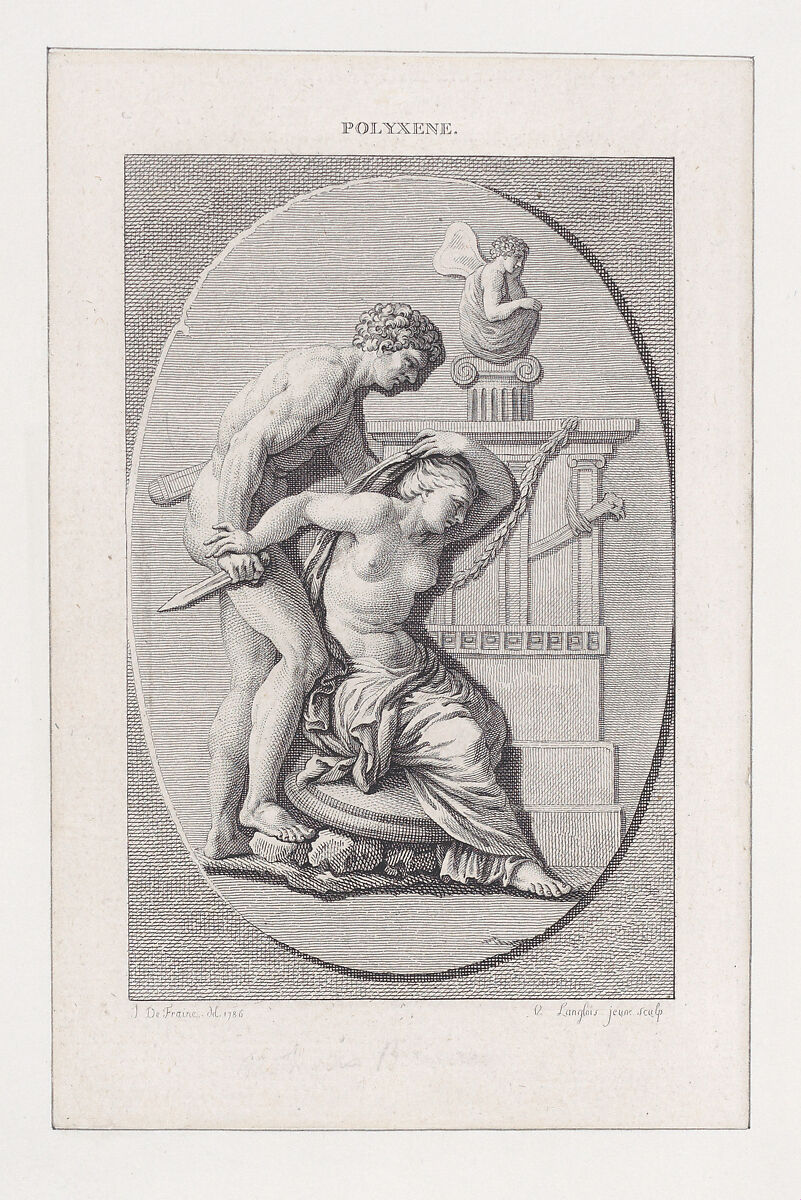 Polyxena, Vincent Marie Langlois, le Jeune (French, born Paris, 1756), Etching and engraving 