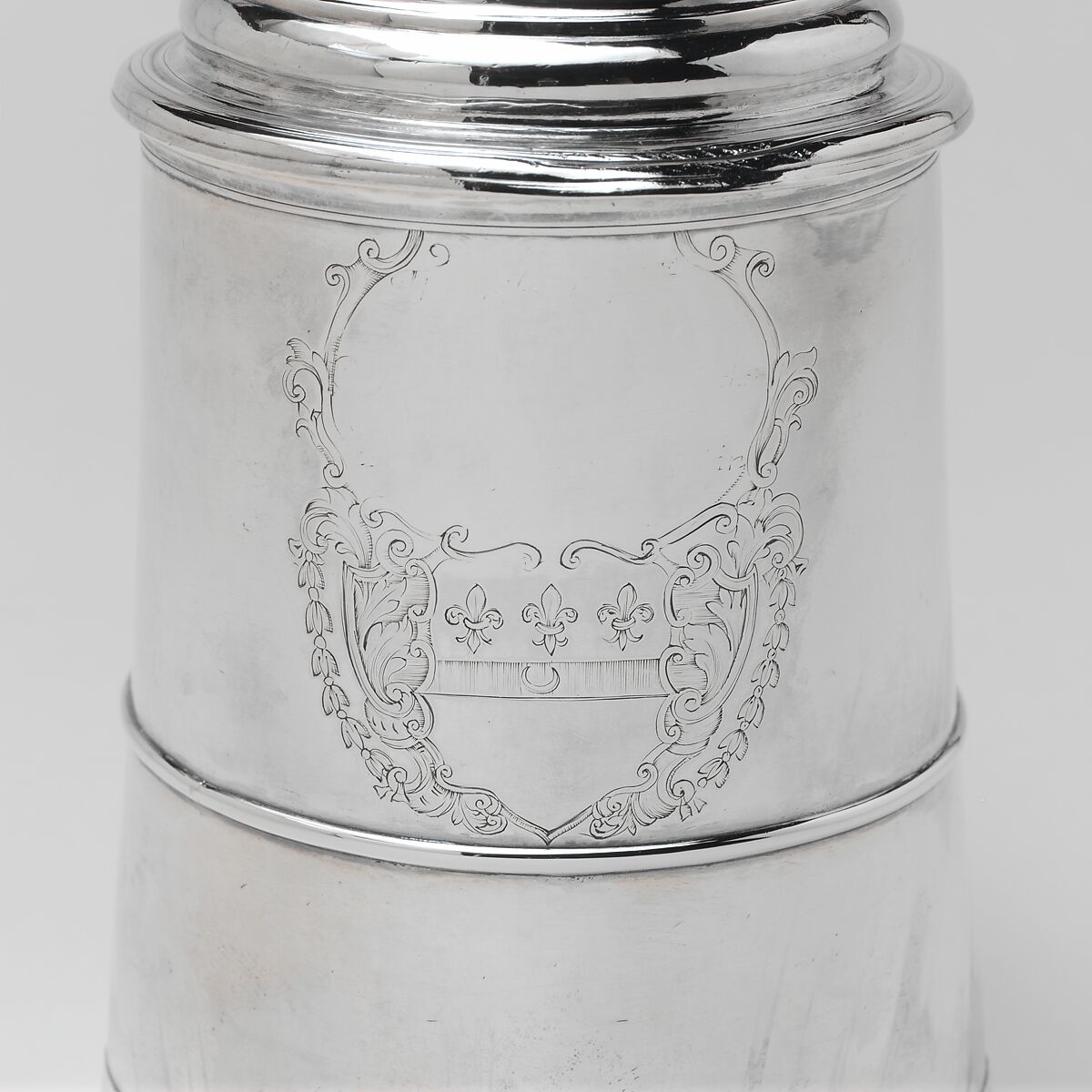 Tankard, Probably Thomas Milner or Miller (ca. 1682–1745), Silver, American