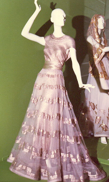 Evening dress, House of Vionnet (French, active 1912–14; 1918–39), metal thread, French