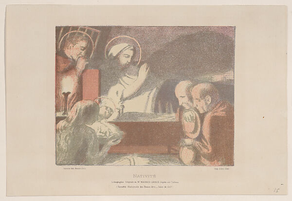 The Nativity, Maurice Denis (French, Granville 1870–1943 Saint-Germain-en-Laye), Color lithograph 