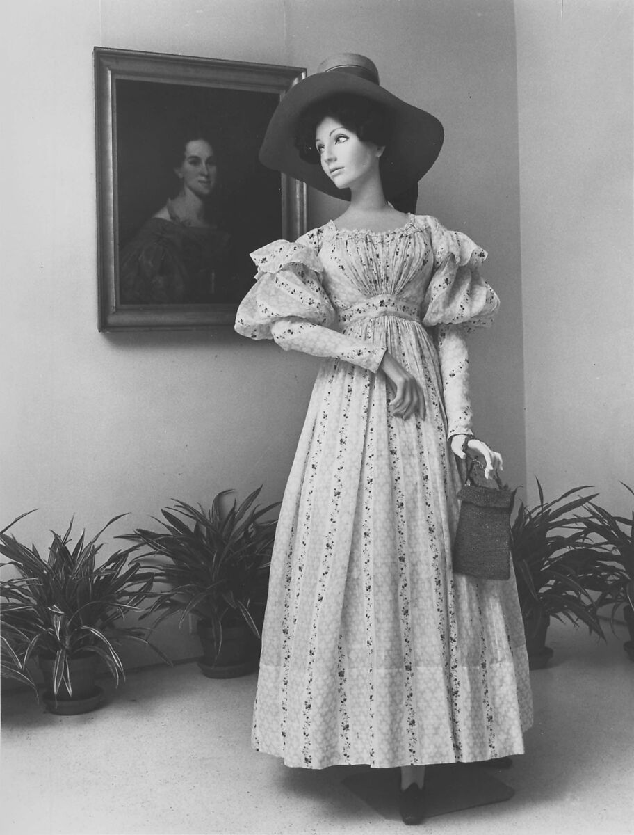 Morning dress, cotton, British