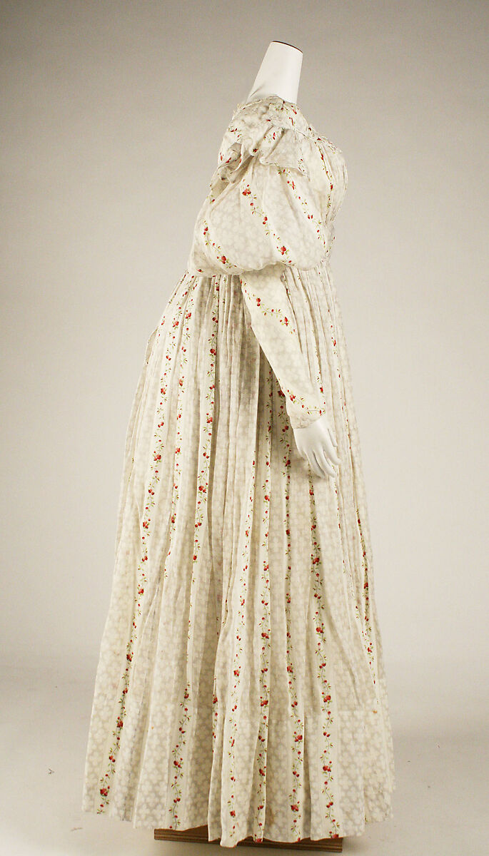 Morning dress, cotton, British