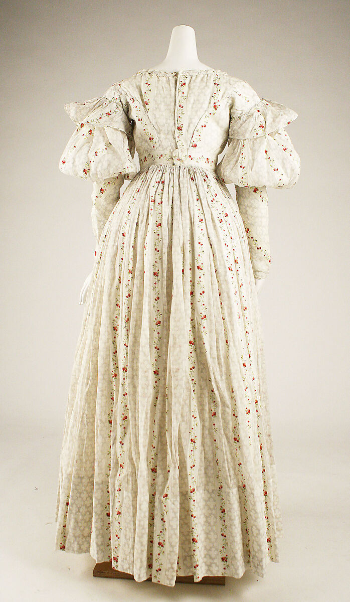 Morning dress, cotton, British