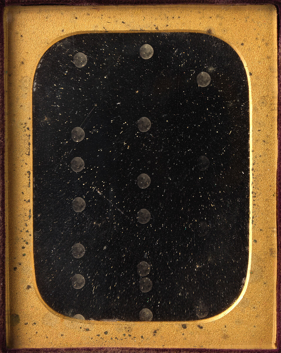 [Multiple Exposures of the Moon], Antoine-François-Jean Claudet (French, Lyon 1797–1867London), Daguerreotype 