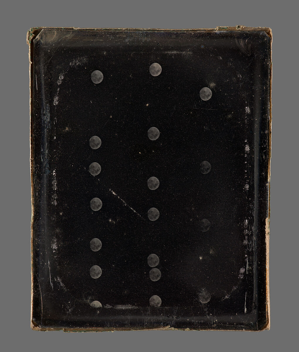 [Multiple Exposures of the Moon], Antoine-François-Jean Claudet (French, Lyon 1797–1867London), Daguerreotype