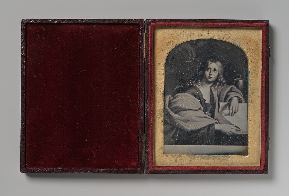 [Copy of the Painting "St. John the Evangelist" by Domenichino], John Jabez Edwin Mayall (British, Oldham, Lancashire 1813–1901 West Sussex), Daguerreotype