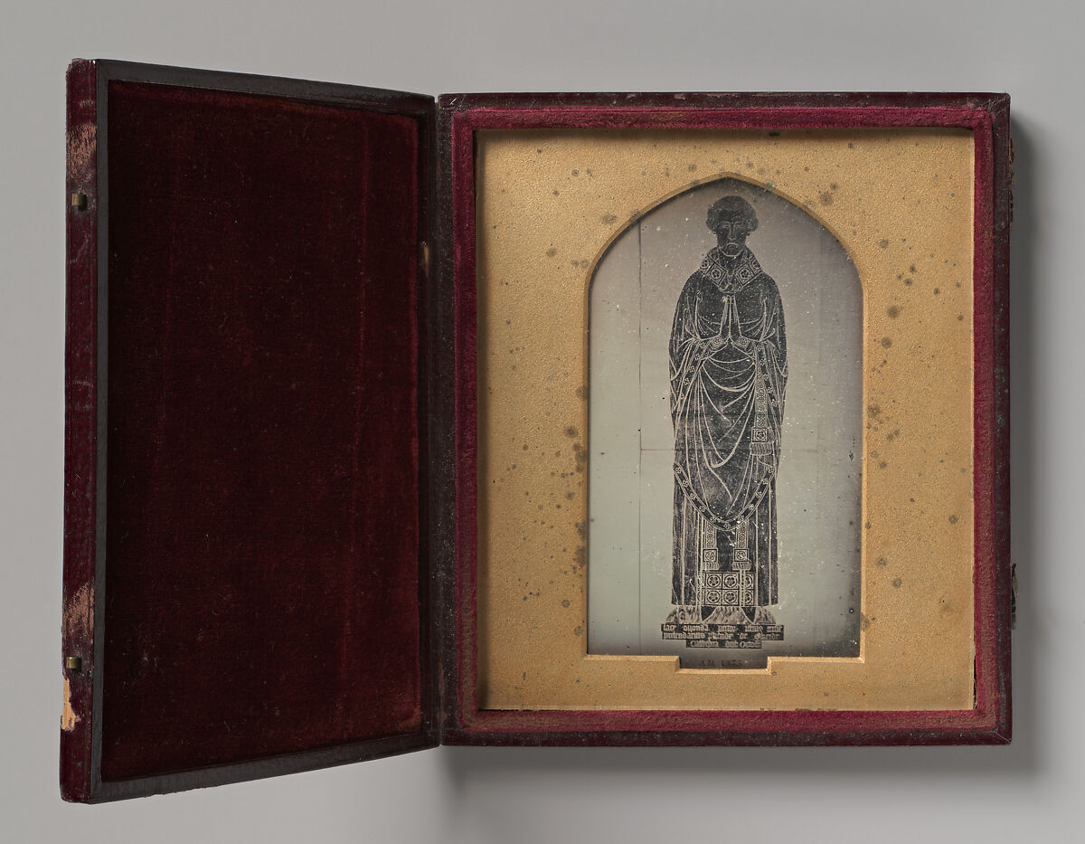 [Copy of Brass Rubbing from the Tomb of Peter de Lacy, Rector of Northfleet and Prebendary of Swerdes, Dublin Cathedral, Ireland], Unknown, Daguerreotype