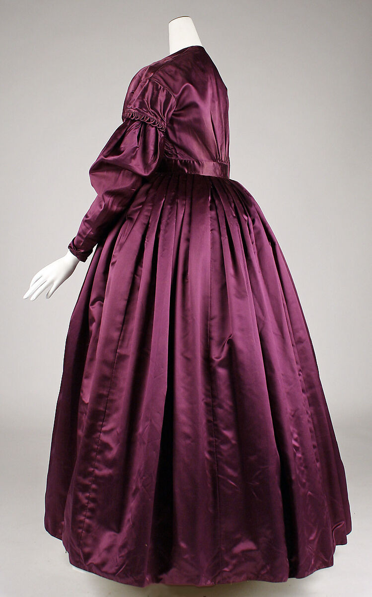 Dress, silk, British