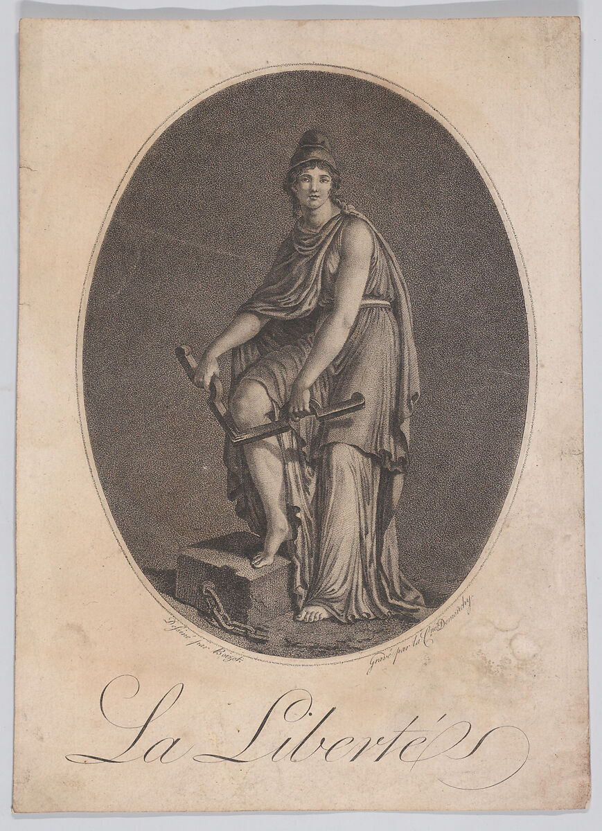 La Liberté, Martin de Monchy (French, Paris 1746–after 1815), Engraving 