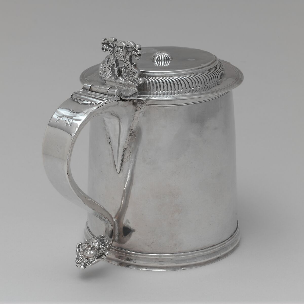 Tankard, John Noyes (1674–1749), Silver, American 