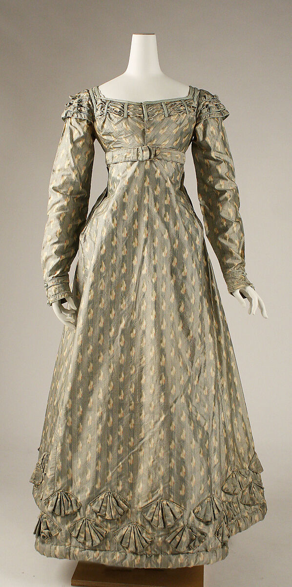 Dress, silk, British 