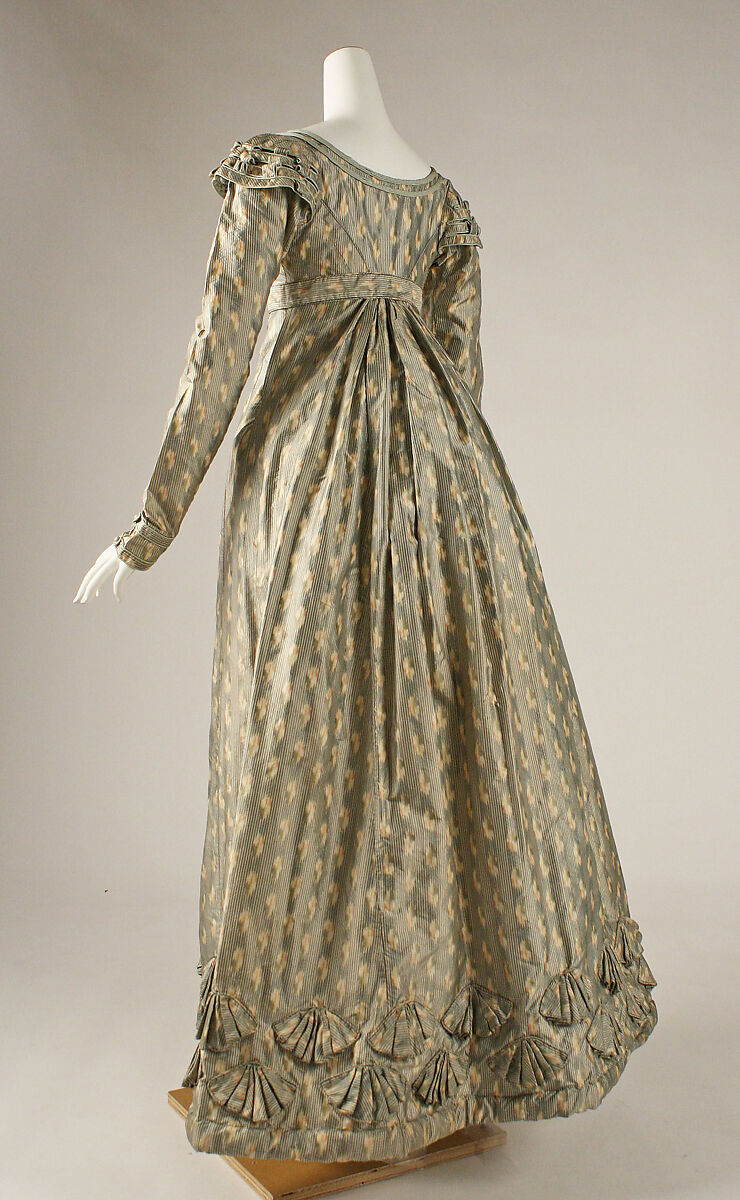 Dress, silk, British