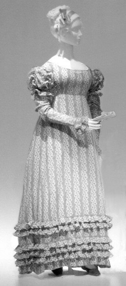 Dress, cotton, American