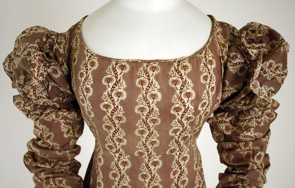 Dress, cotton, American