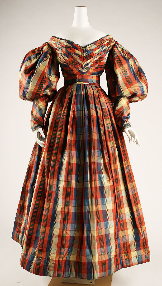 Dress, silk, British 