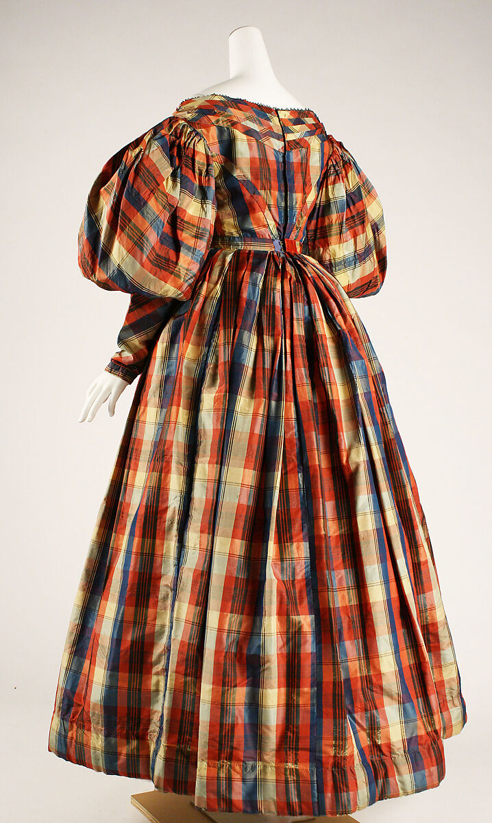 Dress, silk, British