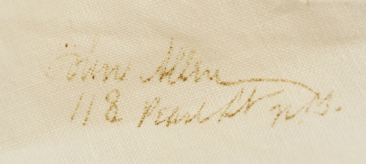 Coat, linen, American