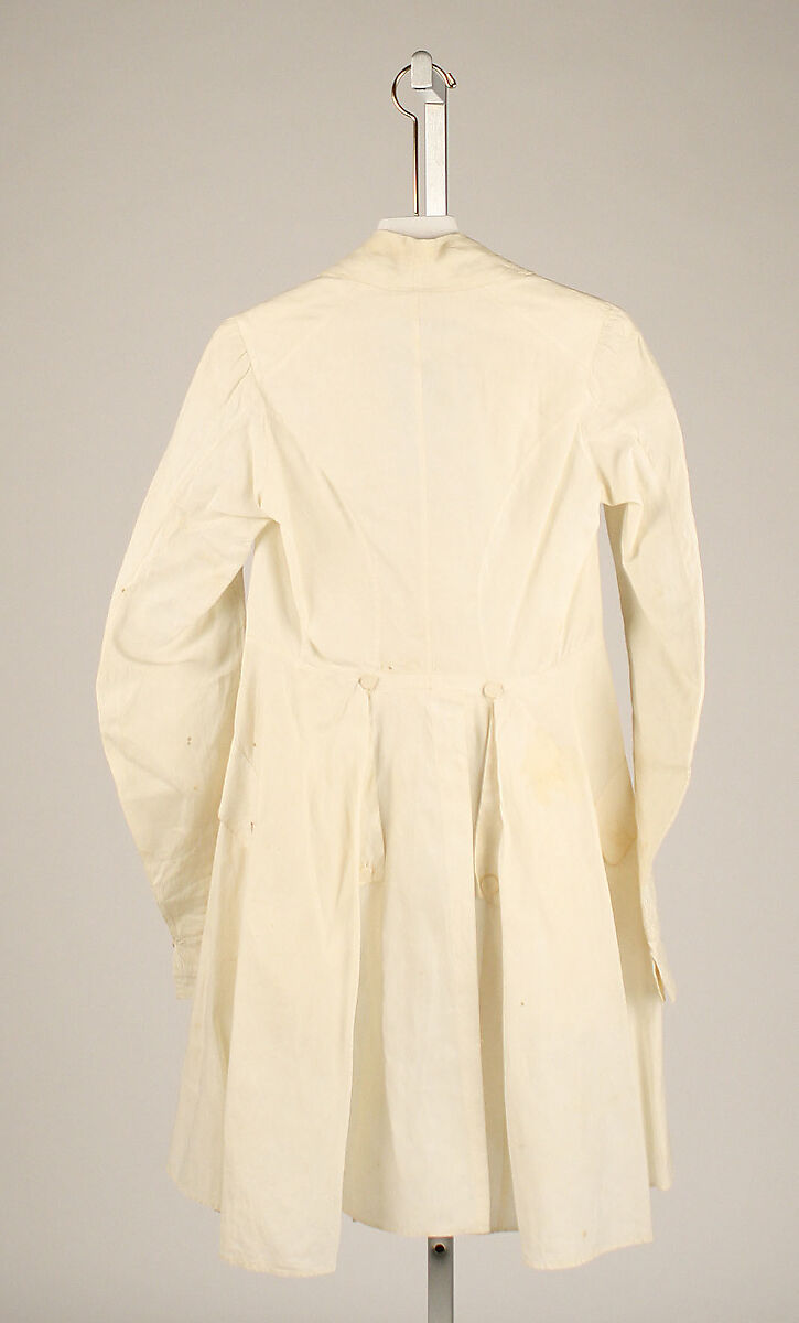 Coat, linen, American