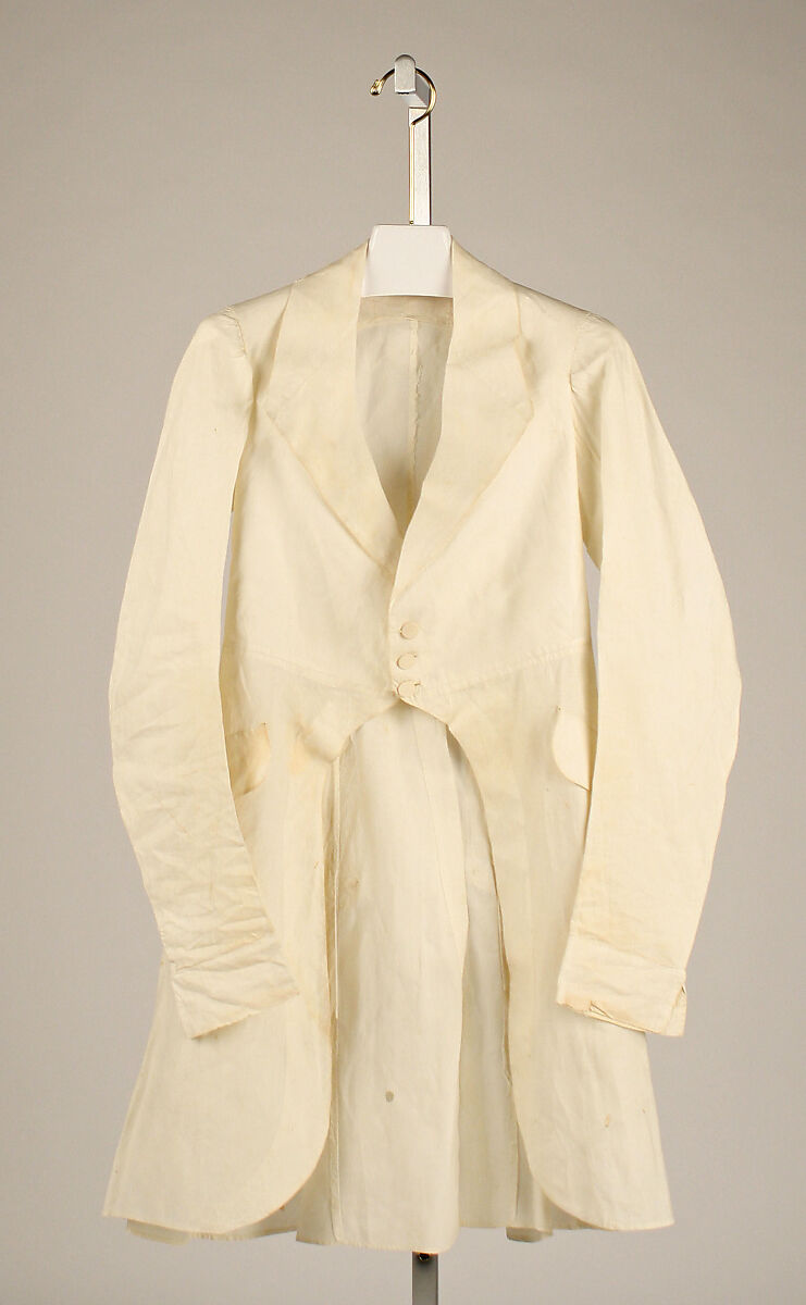 Coat, linen, American 