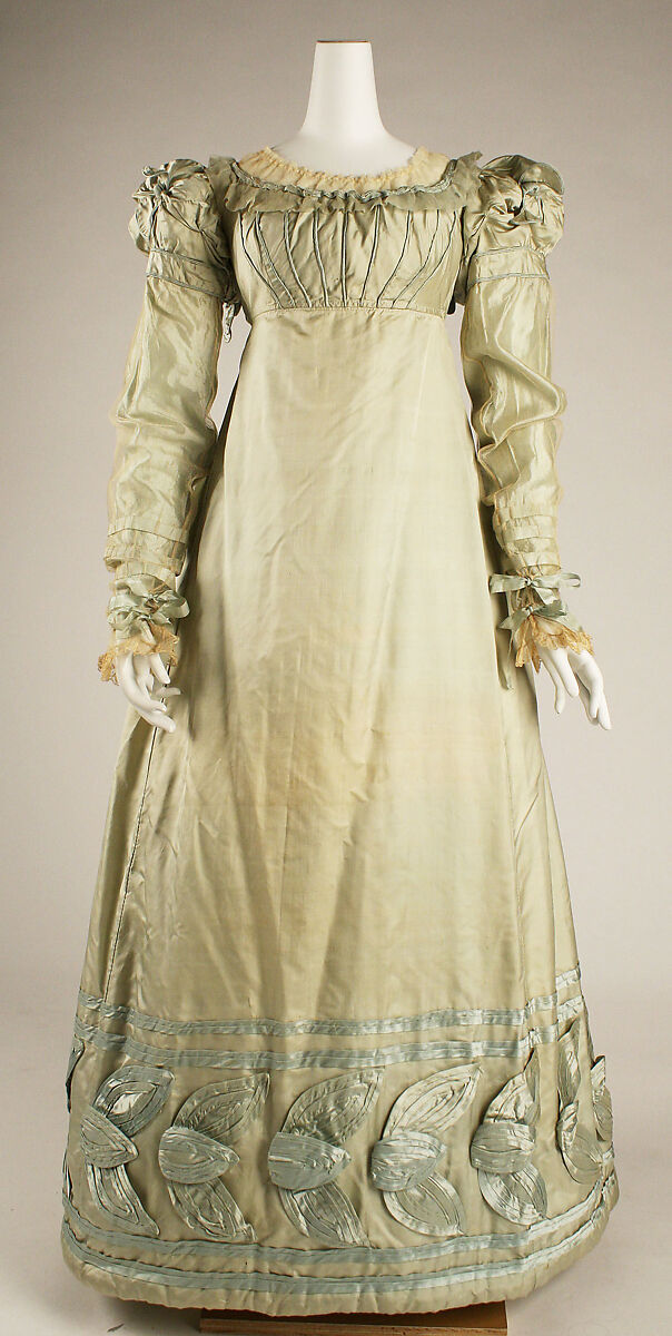 Dress, silk, American 