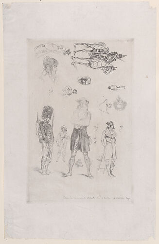 Sheet of sketches (Feuille de Croquis)