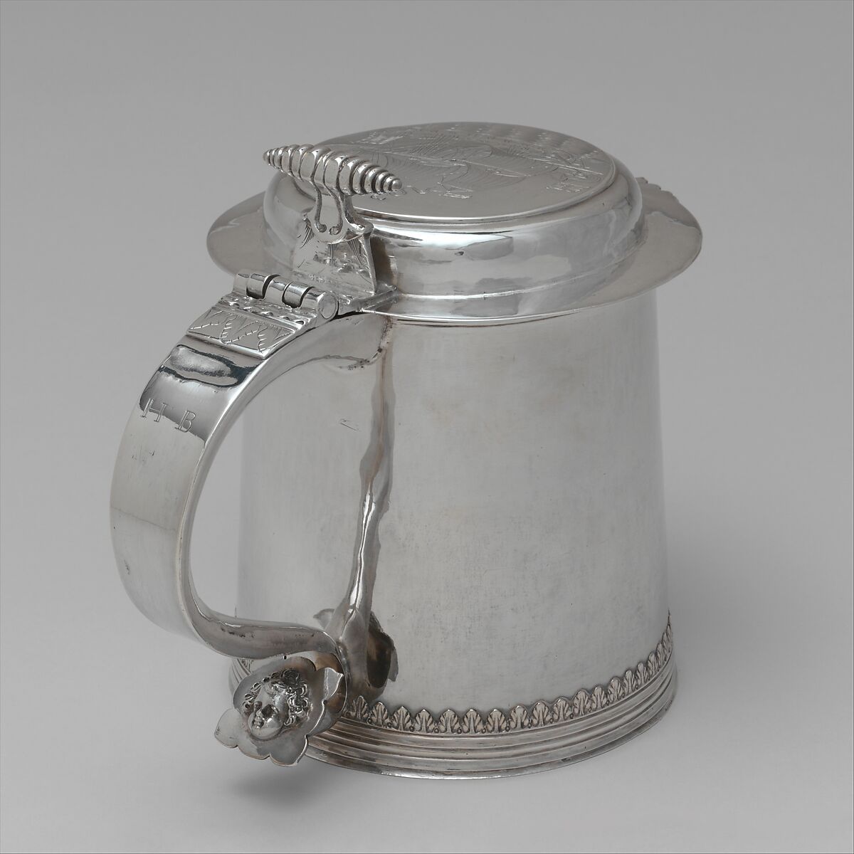 Tankard, Gerrit Onckelbag  American, Silver, American