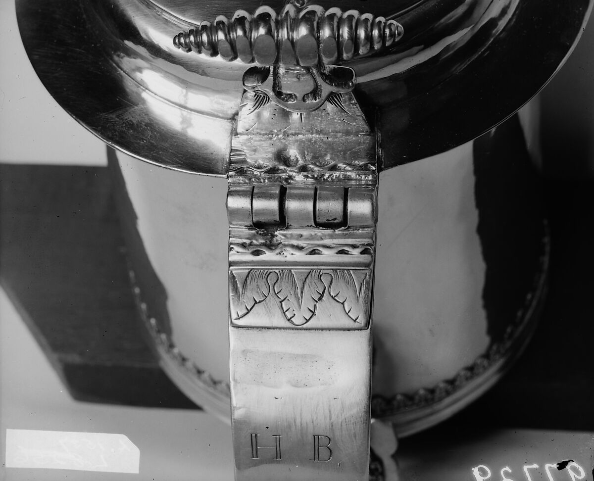 Tankard, Gerrit Onckelbag (baptized 1670–1732), Silver, American