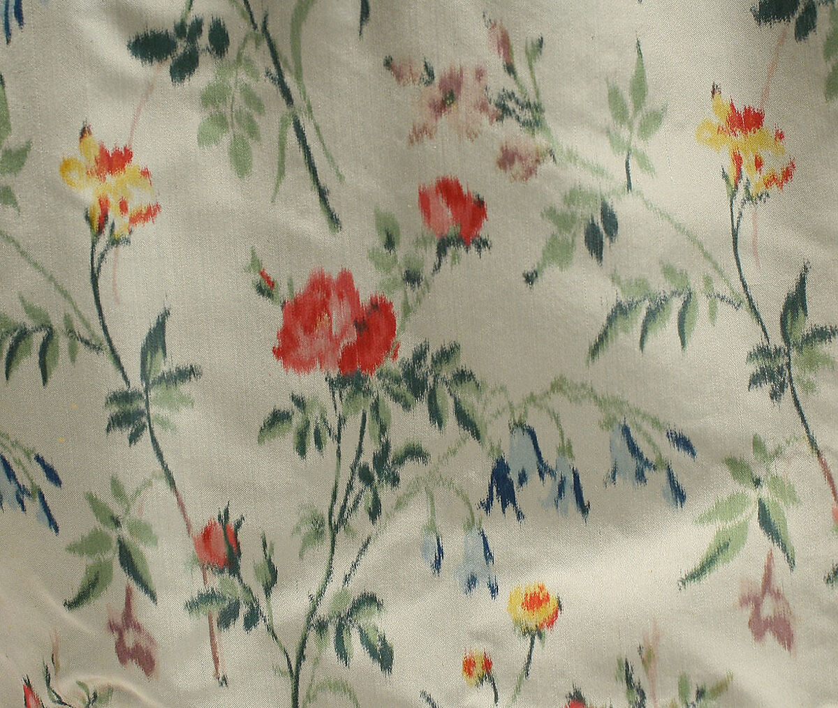 Evening dress, silk, French