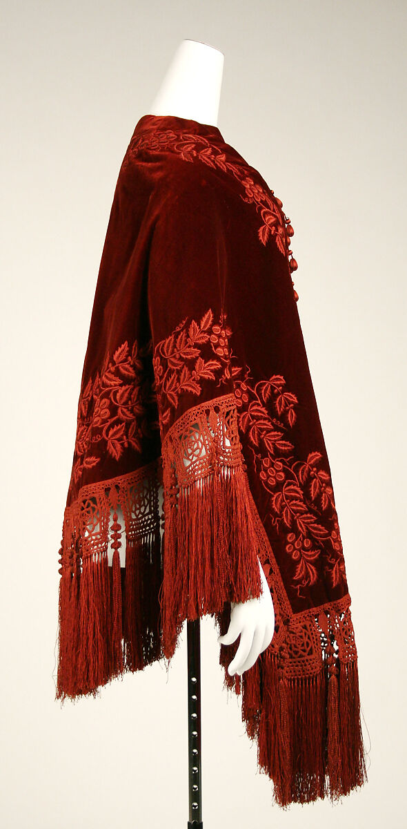 Mantle, silk, American