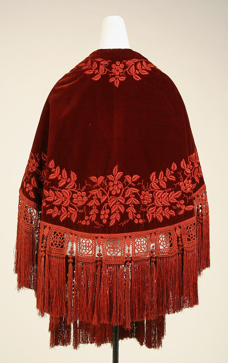 Mantle, silk, American