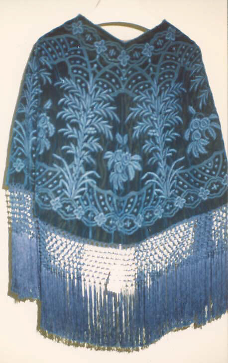 Mantle, silk, American or European