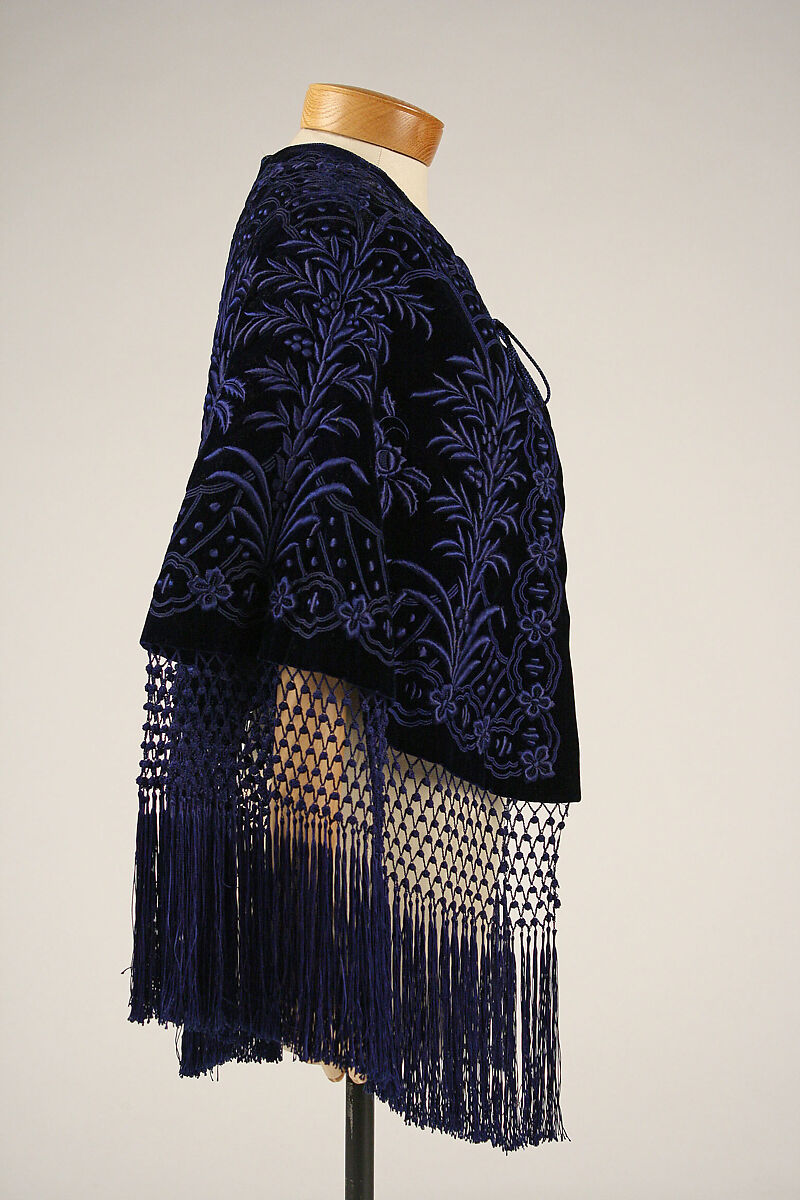 Mantle, silk, American or European