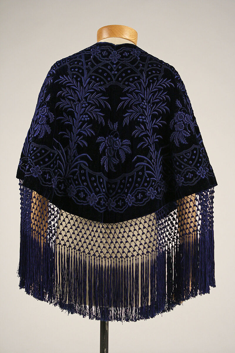 Mantle, silk, American or European