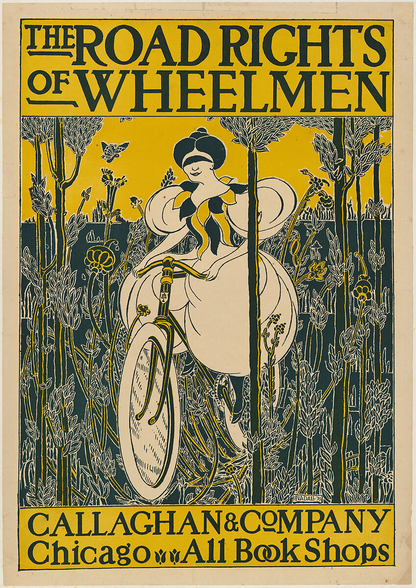 The Road Rights of Wheelmen, Callaghan and Company, Chicago, E. Nadall (American, active 1895), Lithograph 