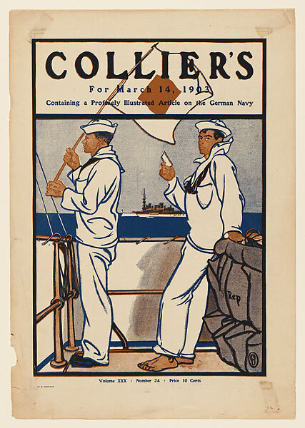 Collier's, Sailors, Edward Penfield (American, Brooklyn, New York 1866–1925 Beacon, New York), Lithograph 
