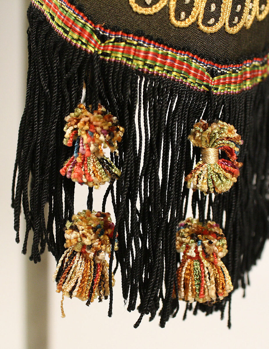 Mantle, wool, silk, American