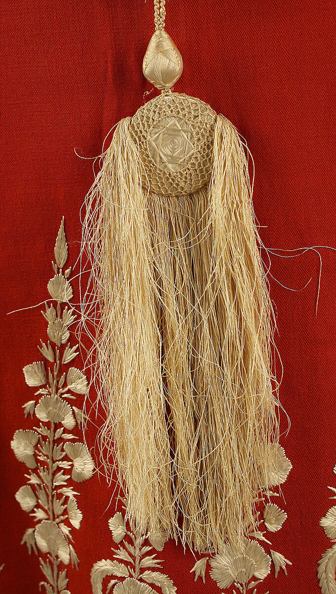 Cape, wool, silk, probably European