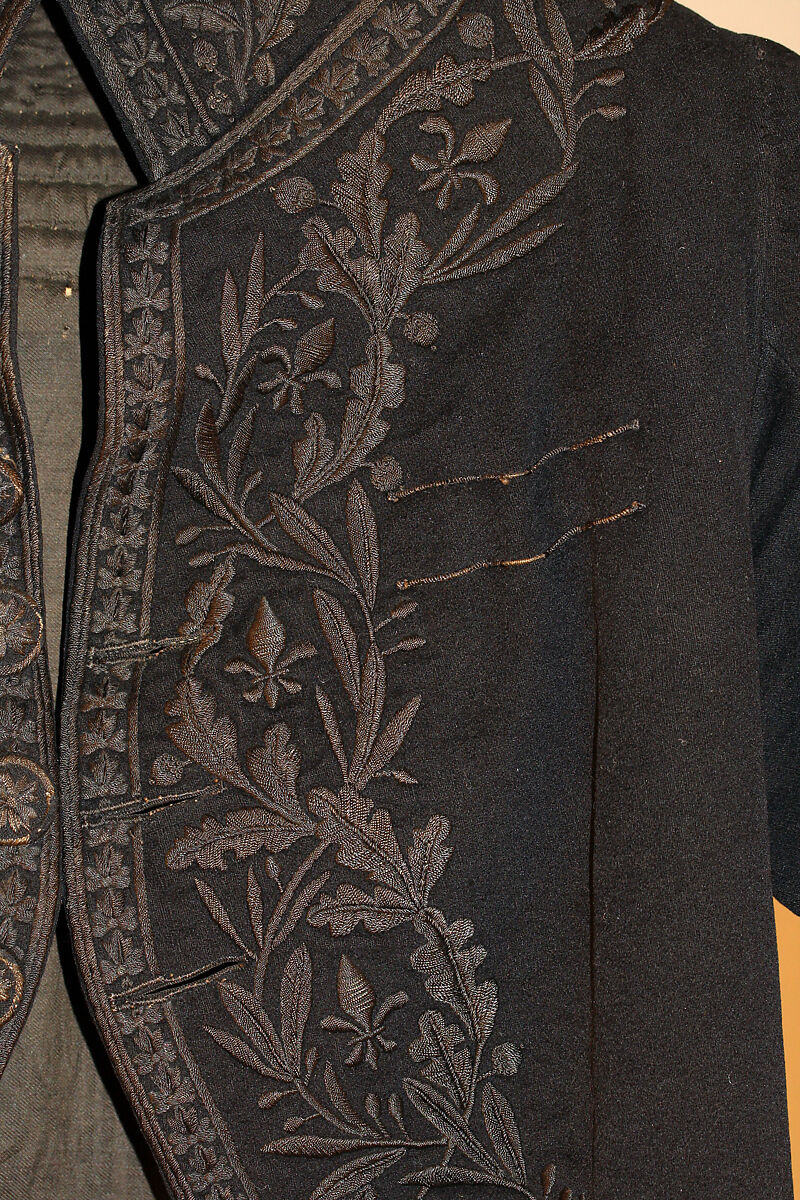 Jacket, wool, silk, French