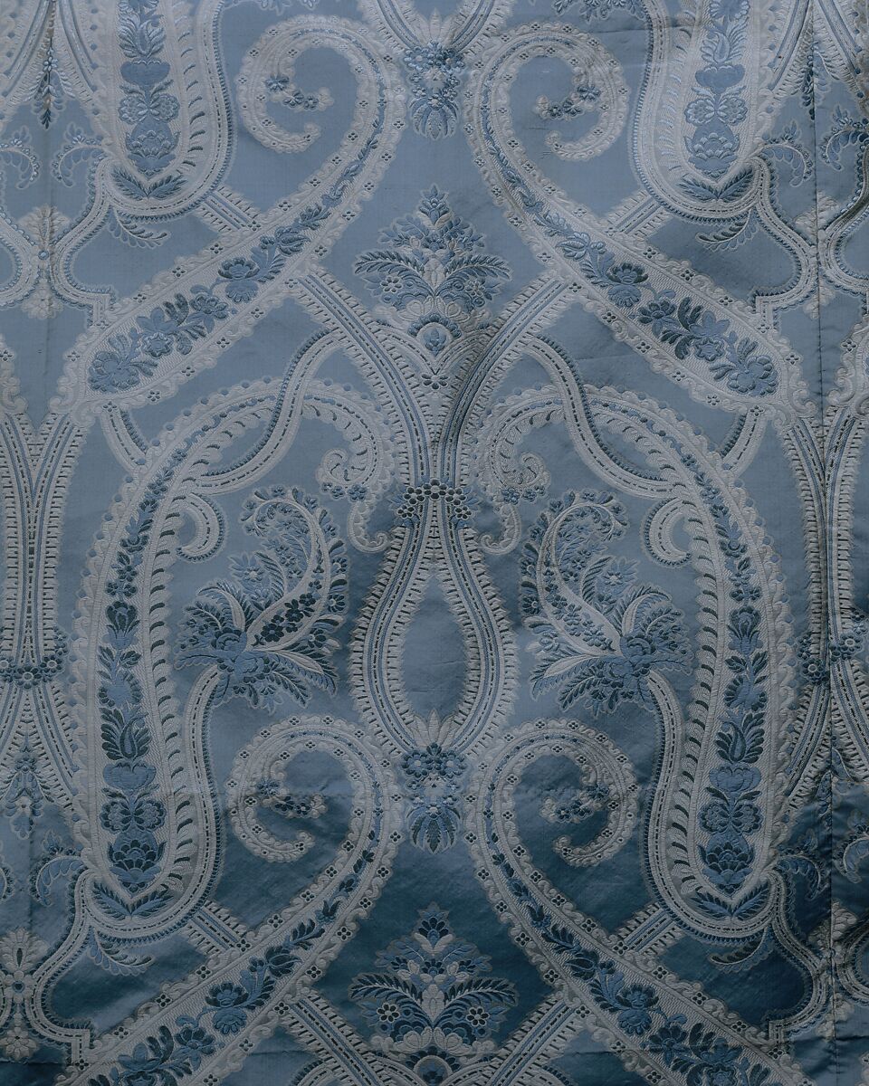 Ball gown, silk, cotton, probably American