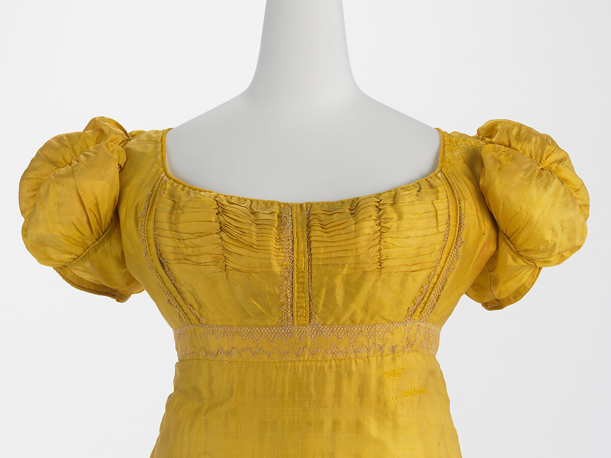 Evening dress, silk, French
