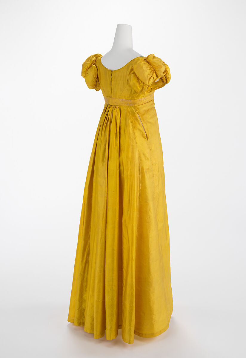 Evening dress, silk, French