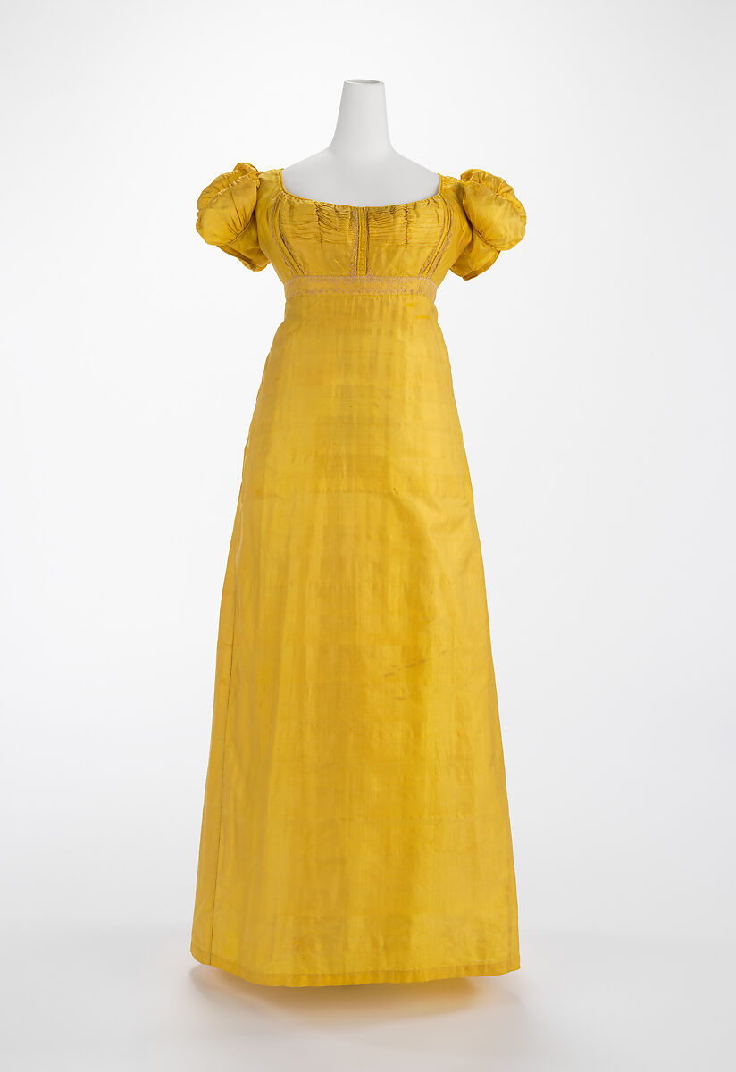 Evening dress, silk, French 