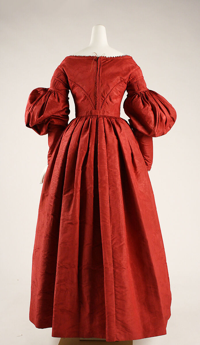 Dress, silk, American