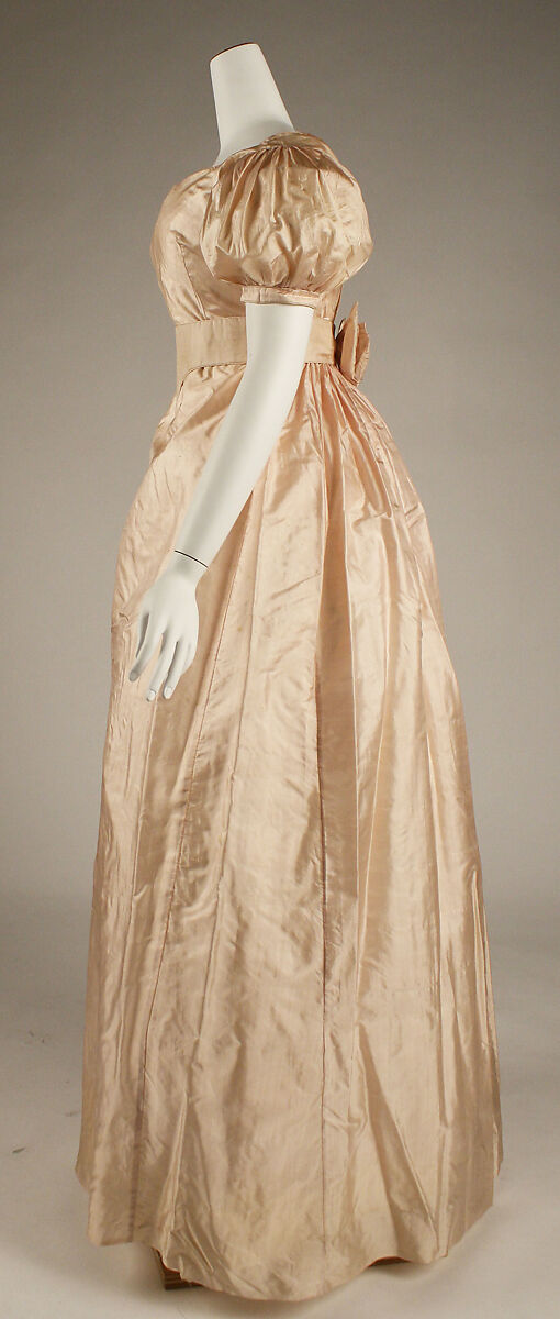 Dress, silk, American or European