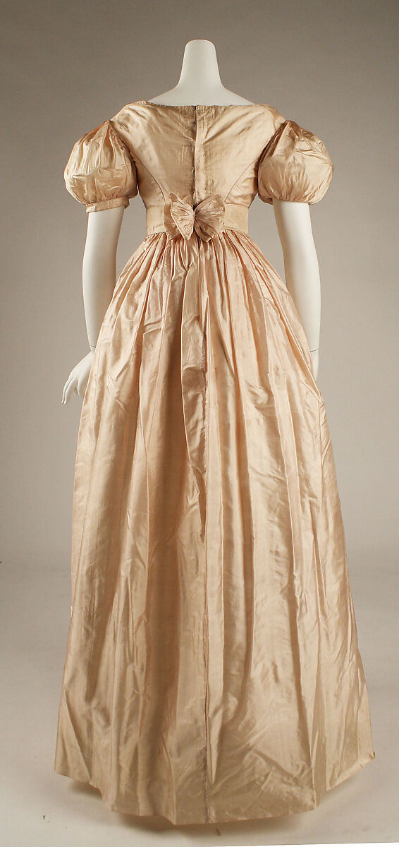 Dress, silk, American or European